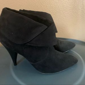Black Suede Booties